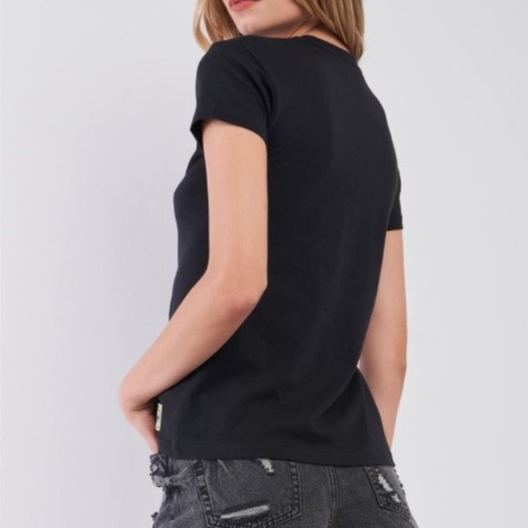 NWT Italy Fashion Designer ELIO FIORUCCI Fun Tee (B/W) - Picture 5 of 7